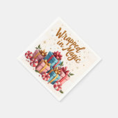 Wrapped in Magic Christmas Gift Napkin Servet (Hoek)