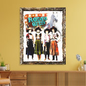 Wrapped Stretted  Cowgirl Rodeo Queen Canvas Afdruk (Insitu (Woonkamer))