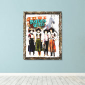 Wrapped Stretted  Cowgirl Rodeo Queen Canvas Afdruk (Insitu (Houten vloer))