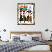 Wrapped Stretted  Cowgirl Rodeo Queen Canvas Afdruk (Insitu (Slaapkamer))