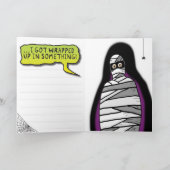 Wrapped Up Mummy Kaart (Binnen)