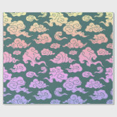 Wrappen, CHINESE CLOUD PATROON Cadeaupapier (Vlak)