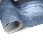 Wrappen met kerstblauw/zilver papier (Rol Hoek)