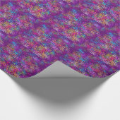 Wrappen Papierregenboogvuurwerksterren paars Cadeaupapier (Hoek)