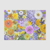 Wrappen van weefsel - Bloemen en vlinders Tissuepapier (Voorkant)