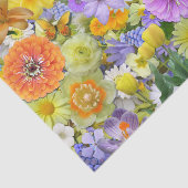 Wrappen van weefsel - Bloemen en vlinders Tissuepapier (Detail)