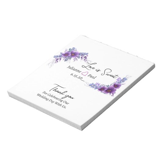 Wrapper Party Favor Wedding Reception Snoep Bar Notitieblok (Linkerzijde)
