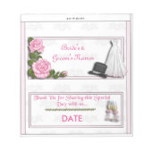 Wrapper Party Favor Wedding Reception Snoep Bar Notitieblok (Voorkant)