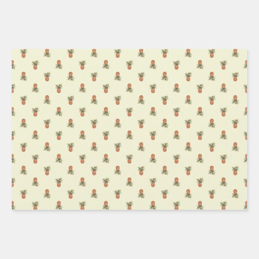 Wrapping (3 patronen) - Ananas Wrapping Paper (Voorkant 2)