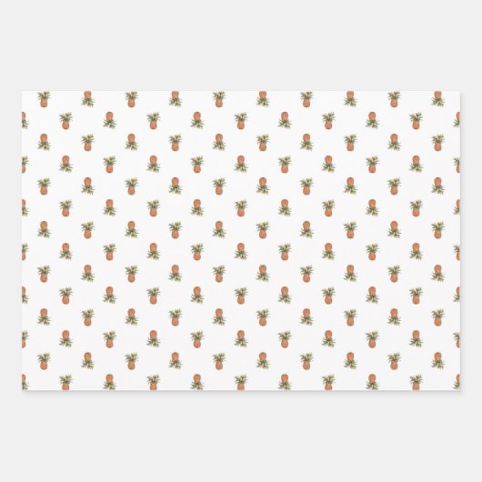 Wrapping (3 patronen) - Ananas Wrapping Paper (Voorkant)