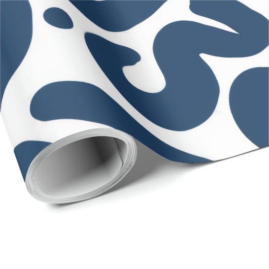 Wrapping blue hit cadeaupapier (Rol Hoek)