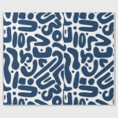 Wrapping blue hit cadeaupapier (Vlak)