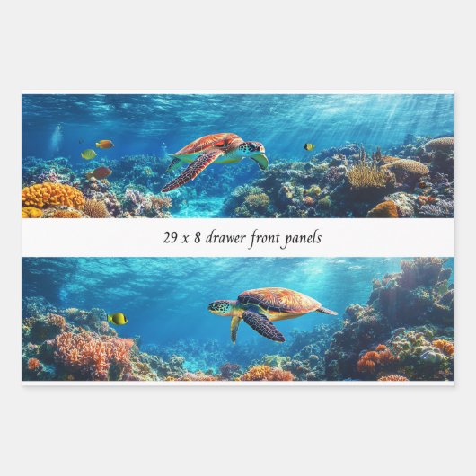 Wrapping Decoupage 3 Coastal Sea Turtles Paper  (Voorkant 2)