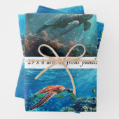 Wrapping Decoupage 3 Coastal Sea Turtles Paper  (In situ)