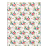 Wrapping met kerstcadeaus Gold Snowflakes Tafelkleed (Voorkant)