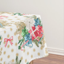 Wrapping met kerstcadeaus Gold Snowflakes