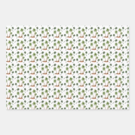 Wrapping - Palm Trees Inpakpapier Vel (Voorkant 3)
