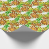 Wrapping Paper - 3D Neon Flowers Cadeaupapier (Hoek)