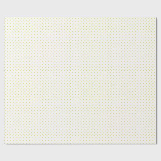 Wrapping Paper 76,2cm x 1,8m - Yellow Dots Pattern Cadeaupapier (Vlak)