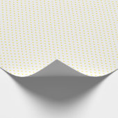 Wrapping Paper 76,2cm x 1,8m - Yellow Dots Pattern Cadeaupapier (Hoek)