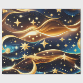 Wrapping Paper - Amber Celestial Moon Cadeaupapier