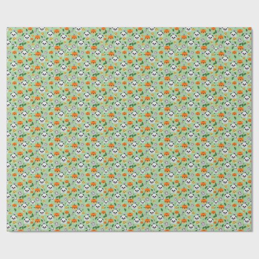 Wrapping Paper animals Cadeaupapier (Vlak)