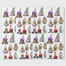 Wrapping paper birthday party  cadeaupapier