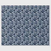 Wrapping Paper - Blue And Silver Marble Pattern Cadeaupapier (Vlak)