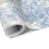 Wrapping Paper | Blue Hydrangea Floral Gift Wrap Cadeaupapier (Rol Hoek)