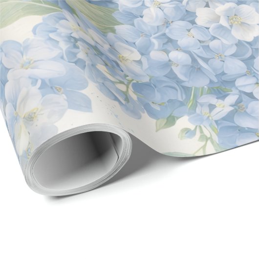 Wrapping Paper | Blue Hydrangea Flower Gift Wrap Cadeaupapier (Rol Hoek)