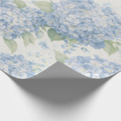 Wrapping Paper | Blue Hydrangea Flowers Gift Wrap Cadeaupapier (Hoek)