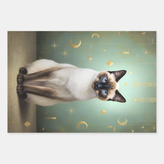 Wrapping Paper Celestial Kitten (Voorkant 2)