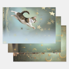 Wrapping Paper Celestial Kitten
