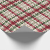 Wrapping Paper Christmas Plaid Cadeaupapier (Hoek)