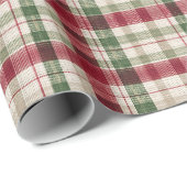 Wrapping Paper Christmas Plaid Cadeaupapier (Rol Hoek)