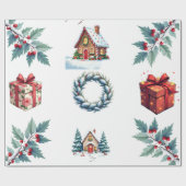 Wrapping paper - Christmas themed Cadeaupapier (Vlak)