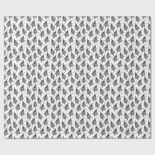 Wrapping Paper - Christmas Trees Pattern Cadeaupapier (Vlak)