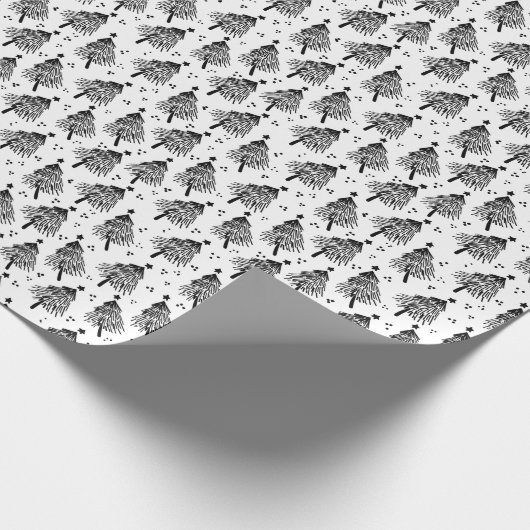 Wrapping Paper - Christmas Trees Pattern Cadeaupapier (Hoek)