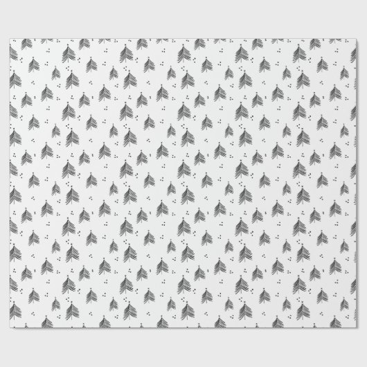 Wrapping Paper - Christmas Trees Pattern Cadeaupapier (Vlak)