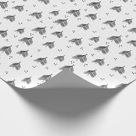 Wrapping Paper - Christmas Trees Pattern Cadeaupapier (Hoek)