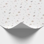 Wrapping Paper - Cute Circus Animals Pattern Cadeaupapier (Hoek)