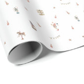 Wrapping Paper - Cute Circus Animals Pattern Cadeaupapier (Rol Hoek)