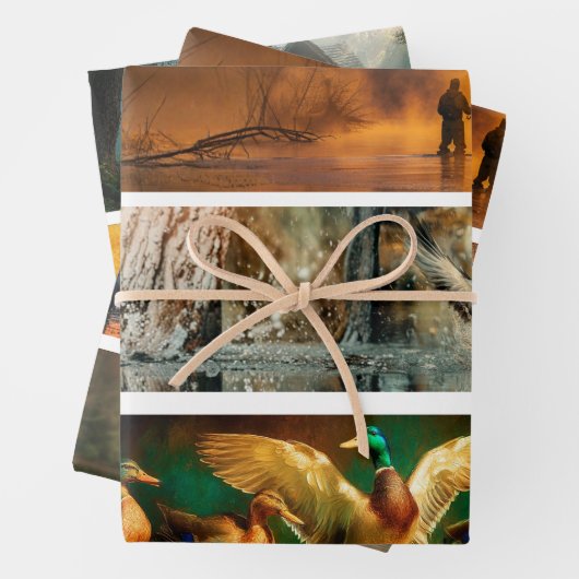 Wrapping Paper Decoupage Handsaw Country Setting  (In situ)