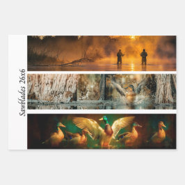 Wrapping Paper Decoupage Handsaw Country Setting 