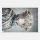 Wrapping Paper Decoupage Spring Lamb Pink Rabbit (Voorkant)