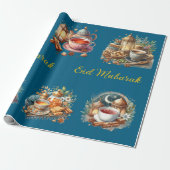 Wrapping Paper-Eid Mubarak Wrapping Paper Cadeaupapier (Uitgerold)