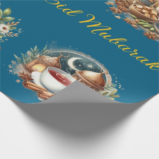 Wrapping Paper-Eid Mubarak Wrapping Paper Cadeaupapier (Hoek)