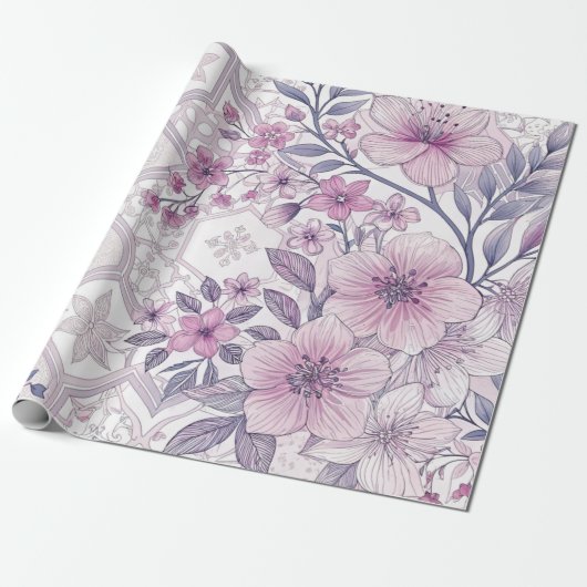 Wrapping Paper-Eid Mubarak Wrapping Paper Cadeaupapier (Uitgerold)