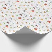 Wrapping Paper - Farm Life Animals & Elements. Cadeaupapier (Hoek)