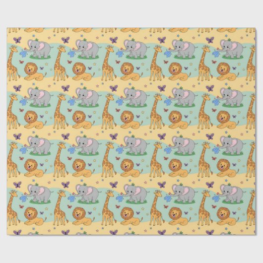 Wrapping paper featuring a playful pattern cadeaupapier (Vlak)